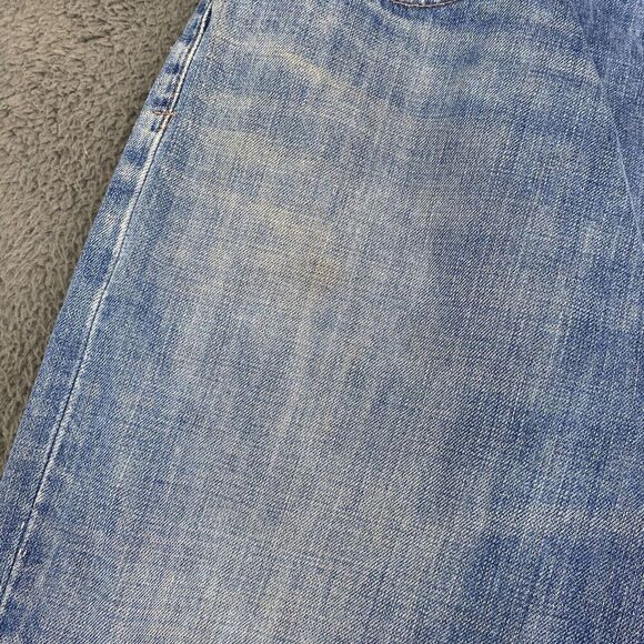 Polo Ralph Lauren Jeans Men 36x30 Faded Blue Vintage 67 Straight Cotton Wide Y2K - Picture 4 of 14